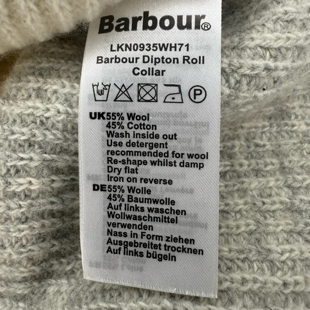 Barbour Dipton Roll Collar Sweater – Size UK 10 / US 6
